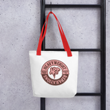 THE FABRIC OF OUR LIVES (Small Tote Beach Bag)-Accessories-Heavyweight Art