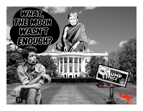 What, The Moon Wasn't Enough? (AKA: Whitey on the White House) (SOLD OUT)-Slap-Heavyweight Art
