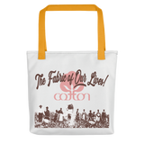 THE FABRIC OF OUR LIVES (Small Tote Beach Bag)-Accessories-Heavyweight Art